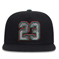 Men's Hip Hop Hat with Number Embroidery