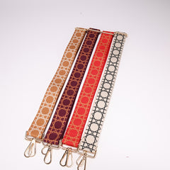 Vintage Geometric Pattern Shoulder Strap Adjustable Reusable Long Strap