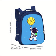 Astronaut Cartoon Schoolbag for Students 5-12