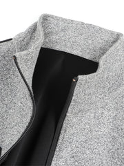 Men's Splicing Contrast Zipper Sports Jacket