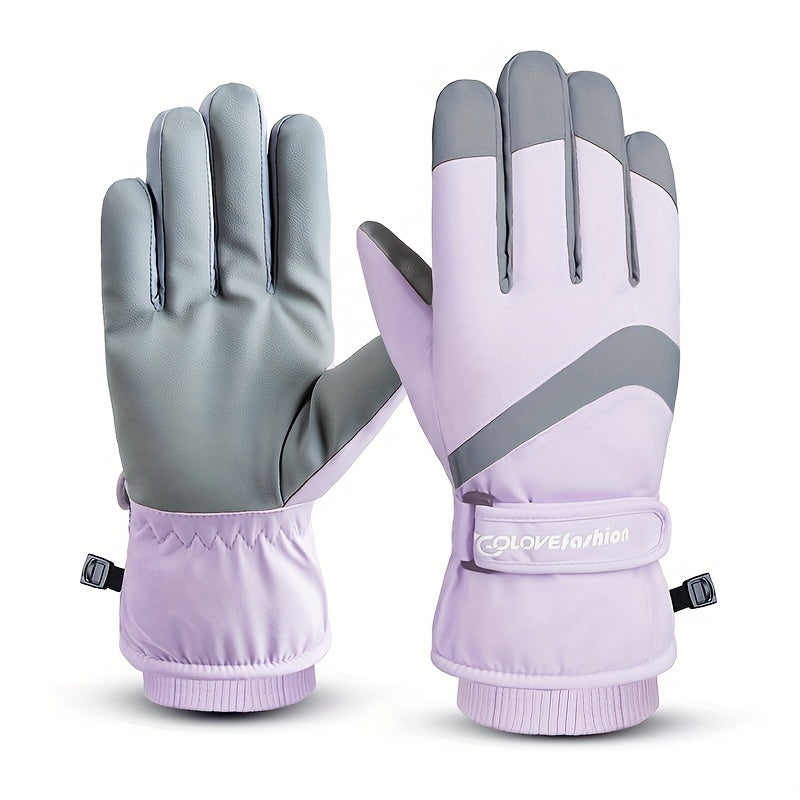 Winter Windproof Coldproof Outdoor Gloves Waterproof Plush Gloves