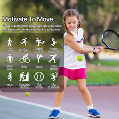 YOYOFIT Girls Smart Watch Magnetic Charging AMOLED Display 12 Sports Modes