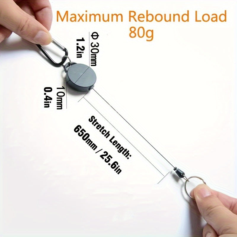 Creative Key Ring Holder Carabiner Retractable for Camping