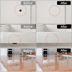 LANBOKIT Tub Tile Shower Repair Kit - Porcelain Bathtub Chips Holes Scratchs Fib