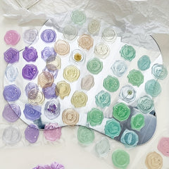 3D Sealing Wax Stickers - DIY Envelope Sealing Magazine Decor - Transparent