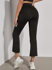 3 Pcs Set Straight Micro Flared Yoga Pants Casual Comfortable Sports Pants