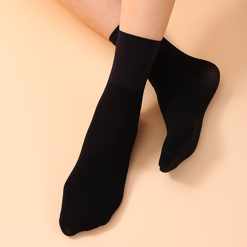 5 Pairs Mid Tube Socks Women's Stockings & Hosiery