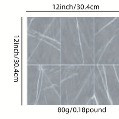 10pcs Peel & Stick Waterproof Floor Tiles for Kitchen Bathroom Living Room