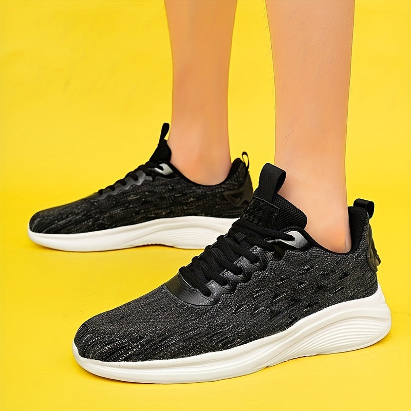 Men's Casual Lace-up Tennis Shoes, Comfortable and Breathable