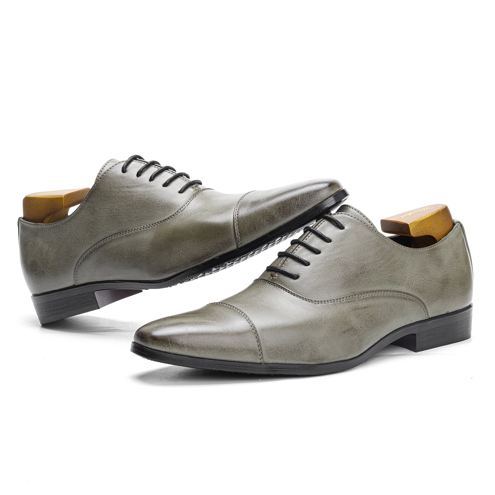 Men's Cap Toe Oxford Shoes for Wedding Office