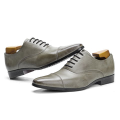 Men's Cap Toe Oxford Shoes for Wedding Office