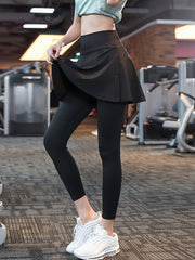 Quick Drying Sports Leggings High Stretch Skorts Yoga Running Activewear