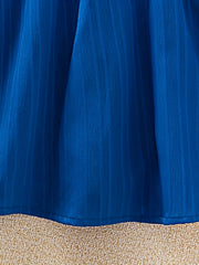 Girls Retro Princess Dress Midi Length Long Sleeve Casual Dress
