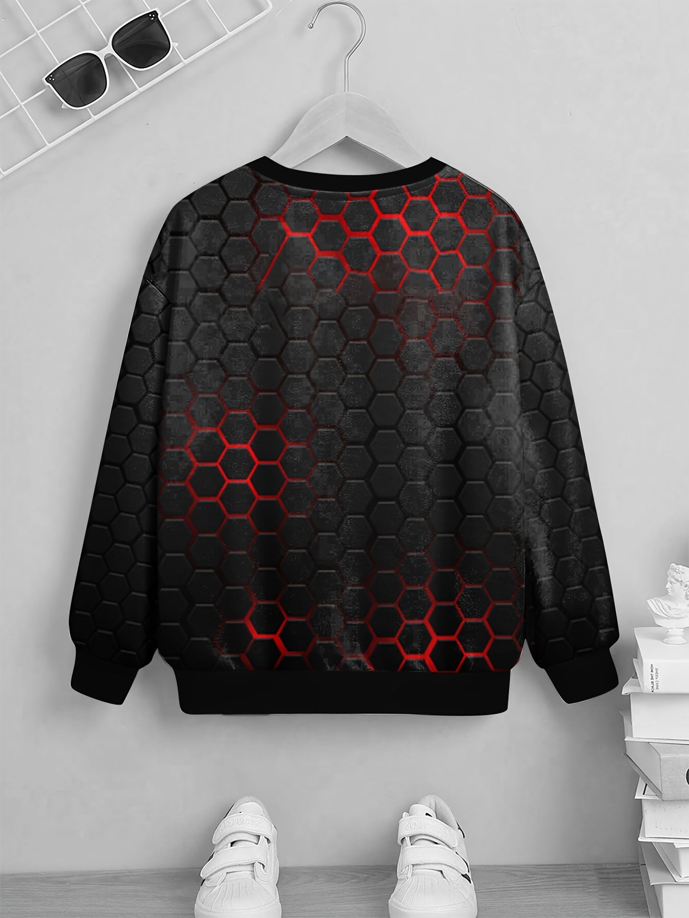 Geometric Pattern Kid's Sweatshirt Unisex Pullover Girl's & Boy's Clothes