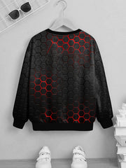 Geometric Pattern Kid's Sweatshirt Unisex Pullover Girl's & Boy's Clothes