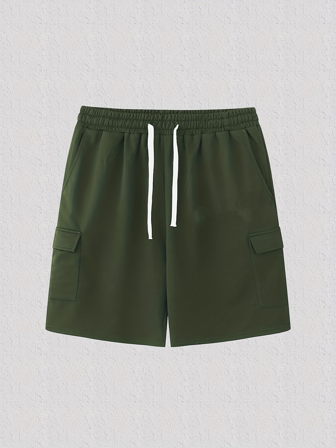 Men's Drawstring Waist Cargo Shorts for Summer Outdoor