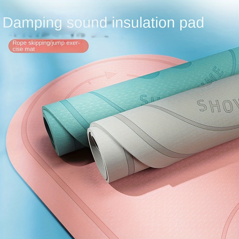 Waterproof Jump Rope Pad TPE Non Slip Yoga Mat for Indoor Exercise