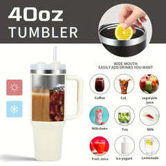 40oz Insulated Stainless Steel Tumbler with Handle