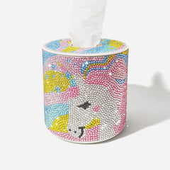 DIY Artificial Diamond Tissue Box 5D Diamond Painting Material Package