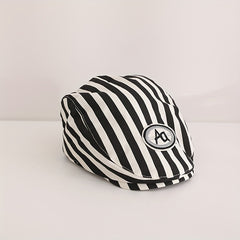 Striped Letter Casual Summer Hat for Men Women