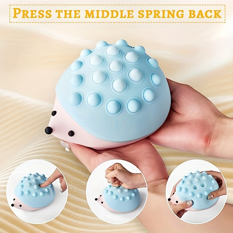 Cute Hedgehog Night Light for Kids - Tap Control Silicone Lamp