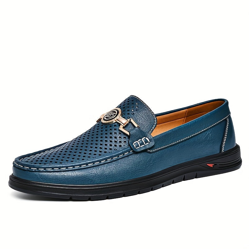 Men's Hollow Slip On Loafers Soft Sole Outdoor Walking Shoes