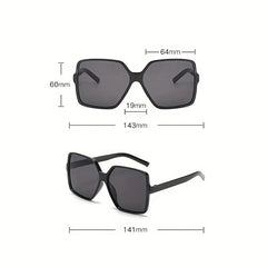 Square Oversized Large Frame Sunglasses Women's Classic Sunshade