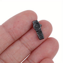 Mini Metal Pocket Watch for Dollhouse 1 12 Scale DIY Model Toy Accessories