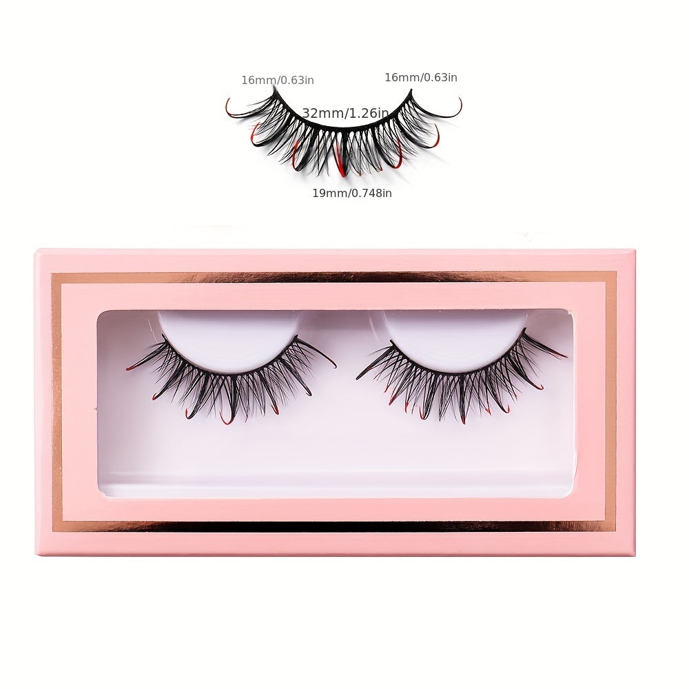 Halloween False Eyelashes Thick Curly Realistic Stage Makeup