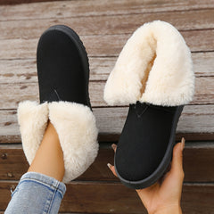 Women's Plush Lined Snow Boots Fall Winter Warm Wear Resistance