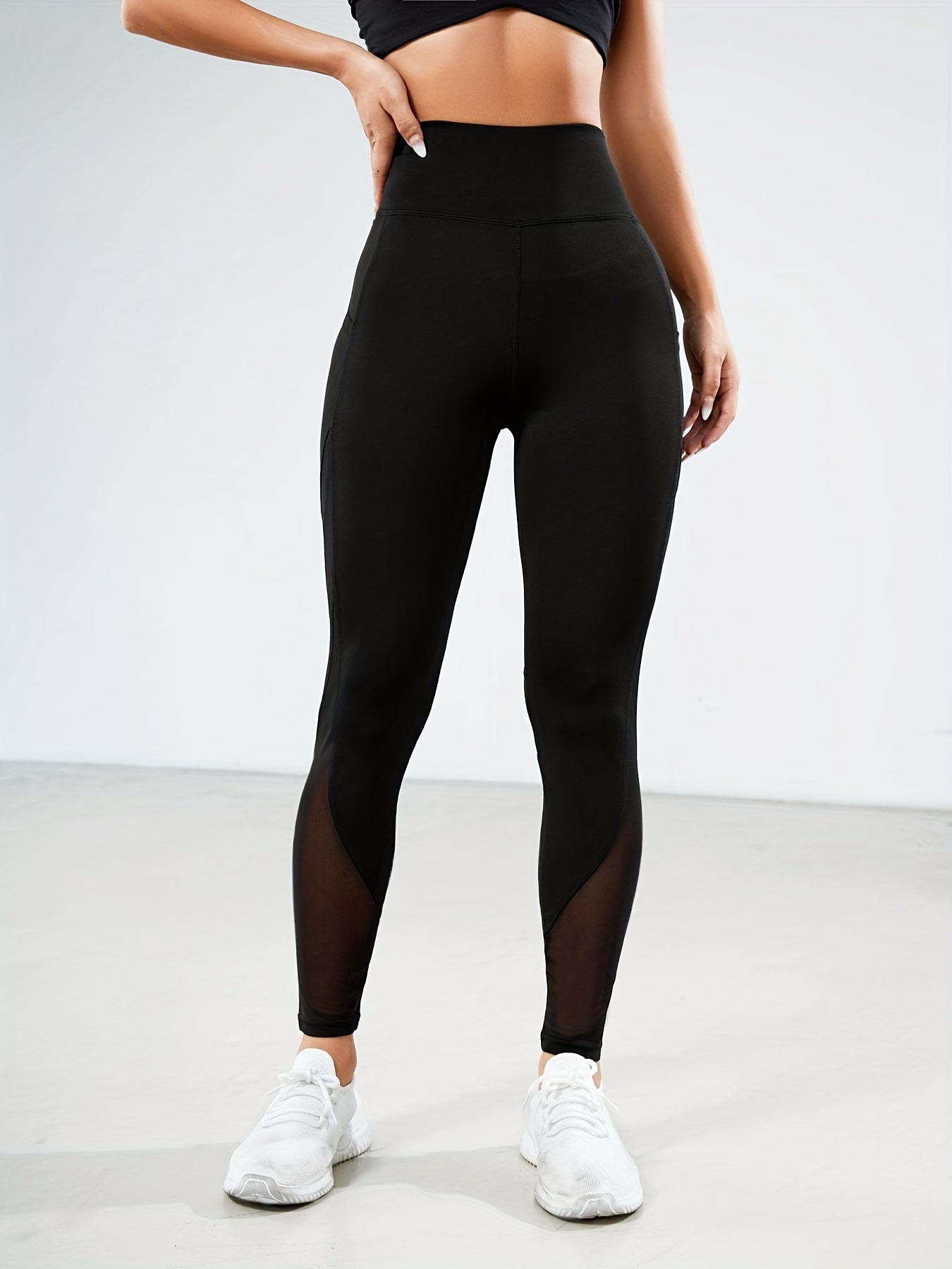 Breathable Mesh Workout Yoga Pants Slim Sports Leggings Women's Activewear