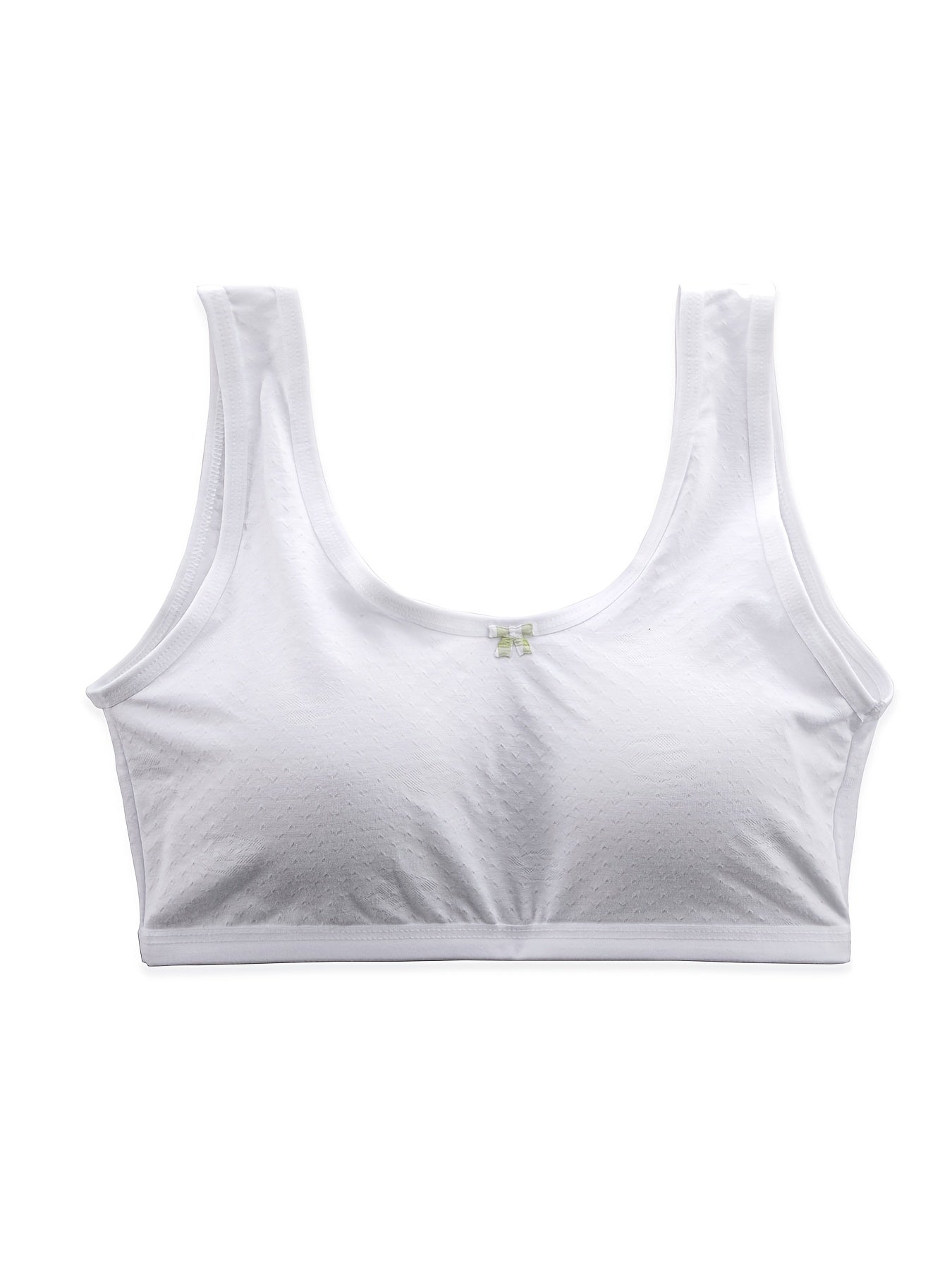 3pcs Girls Bow Bras Stretch Cotton Soft Bralette Underwear
