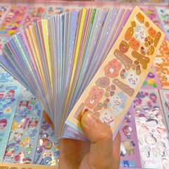 100pcs Cartoon Stickers DIY Hearts No Repeat Cute Sticker Pack