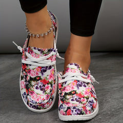Colorful Skeleton Ghost Print Low Top Sneakers Lightweight Casual Shoes