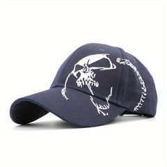 Hip Hop Skull Print Baseball Cap Unisex Sun Hat Adjustable Golf Dad Hat
