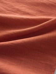 Men's Cotton Button Up Short Sleeve Shirt for Summer