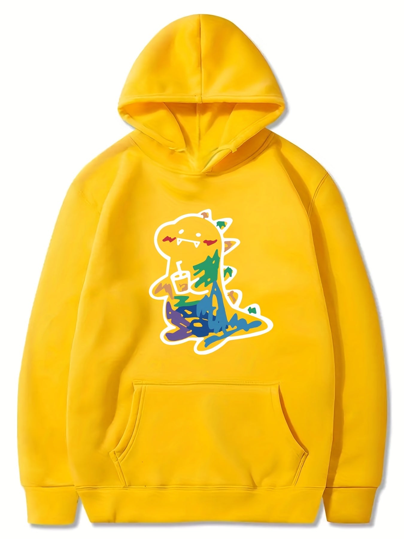 Dinosaur Print Boys Hooded Sweatshirt Spring Fall Kids Clothing
