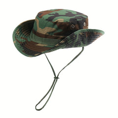 Camouflage Round Brim Hat Army Fan Spring Summer Sun Hat