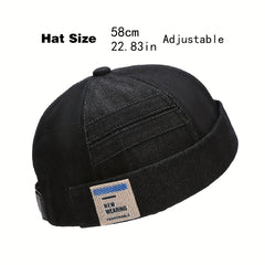 Cotton Sunshade Skullies & Beanies Hat With Alphabets