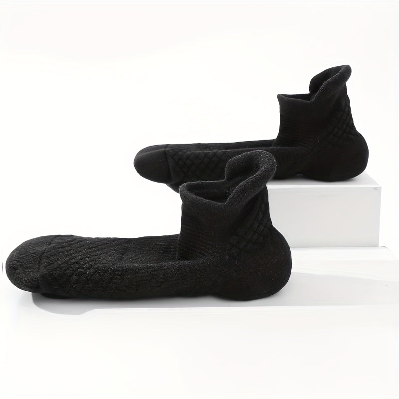 Men's Cotton Anti Slip Low Cut Socks Athletic Cushioned