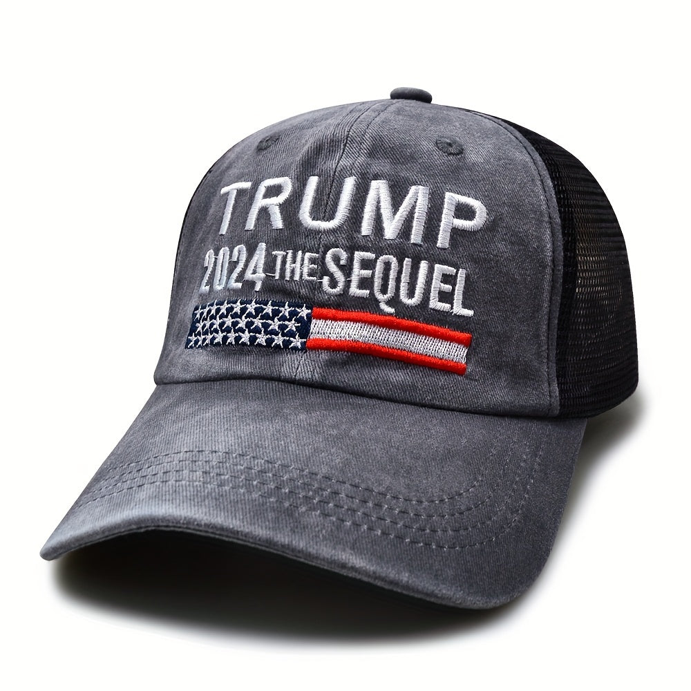Vintage Washed Distressed Trucker Hat Adjustable Mesh Dad Hats