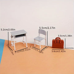 Mini Desk & Backpack Set - Compact and Adorable