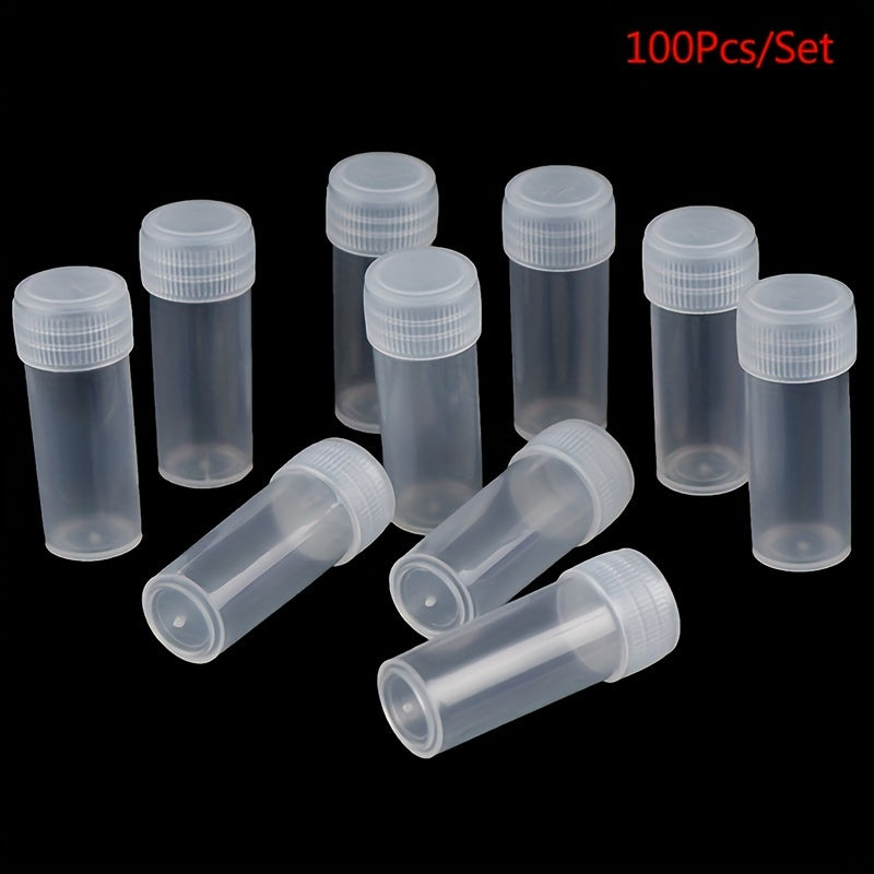 100pcs 5ml Plastic Bottles for School Chemistry Supplies