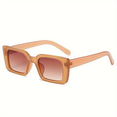 Y2K Rectangle Sunglasses Mod Tortoiseshell UV400