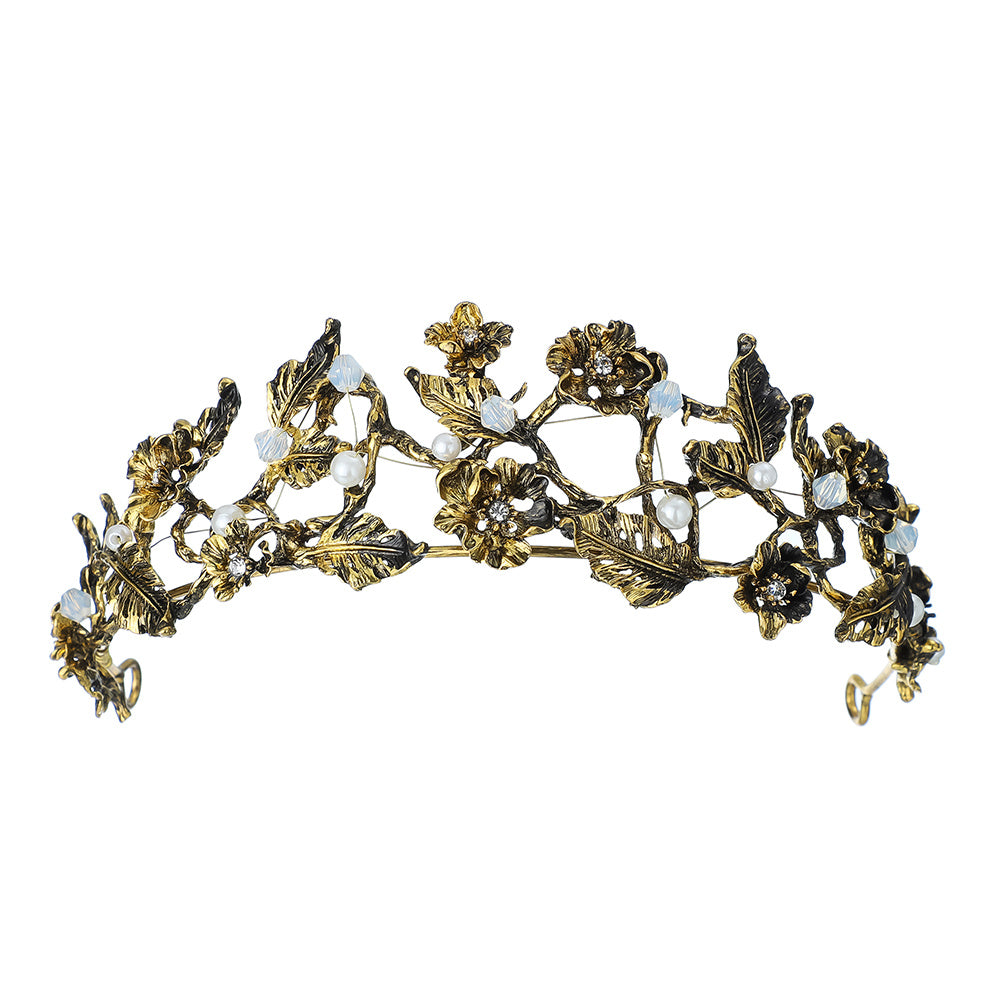 Vintage Flower Crown Headband for Girls