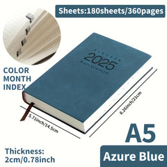 365 Business Planner Red Faux Leather Cover 360 Pages