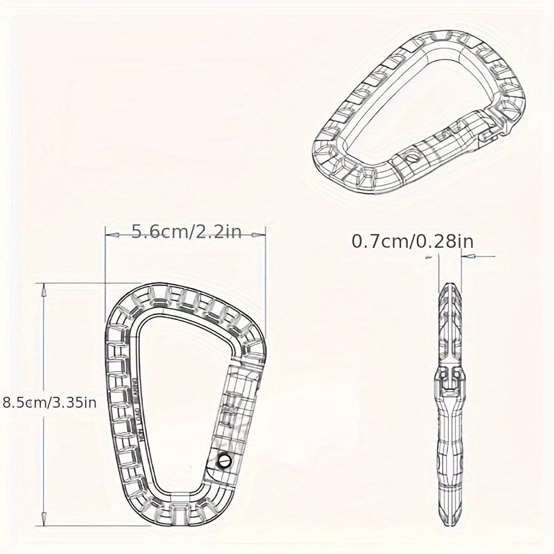 3pcs Outdoor Load Mountaineering Buckle Camping Accessories