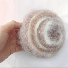 Soft Gradient Fluffy Mohair Yarn for DIY Crocheting and Knitting 50g