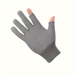 Fisherman Fingerless Gloves Anti-slip for Cycling Fishing