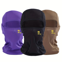 Rose Flower Print Outdoor Cycling Hat Sunscreen Windproof Headgear